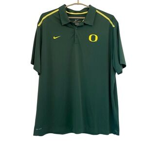 Nike Dri-FIT Oregon Ducks NCAA Golf Polo Shirt Men's 3XL Green/Yellow 622610-366